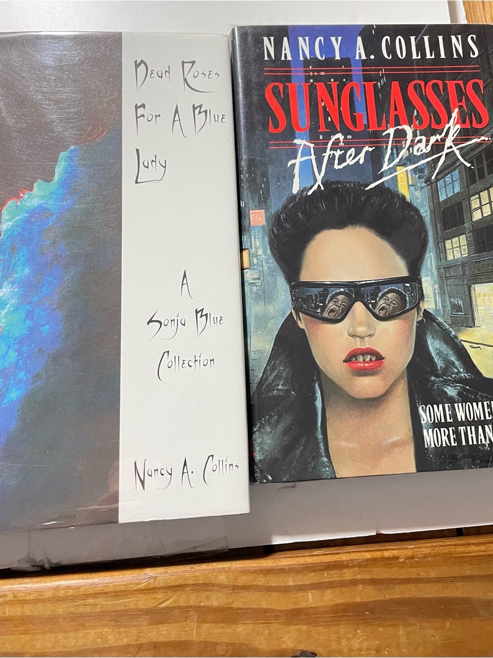 Nancy A Collins Sonja Blue Lot Signed Hdbk Dead Roses Sunglasses Vgc & Like New